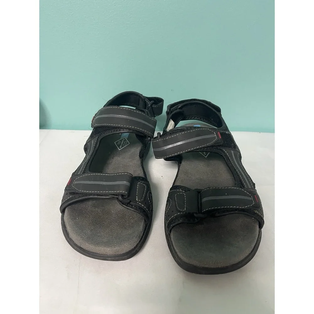 St. John's Bay Men's Black Slip-On Sandals Size 8 Casual Summer S-412